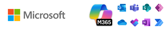Logo Microsoft et applications Microsoft 365